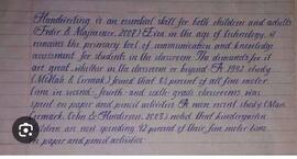 Handwritten Essay